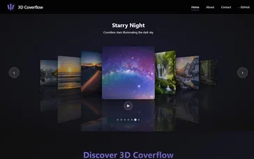 3D Coverflow: Yammbo Web template preview