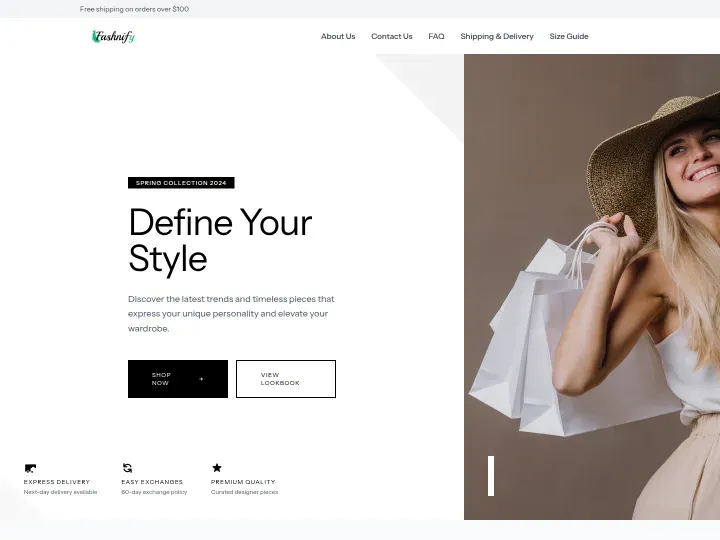 Fashion theme: Apparel storefront design