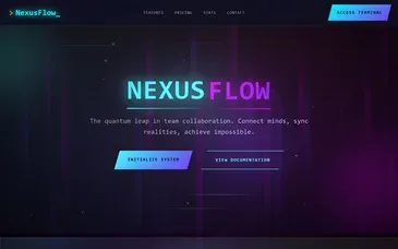 Nexus Flow: Yammbo Web template preview